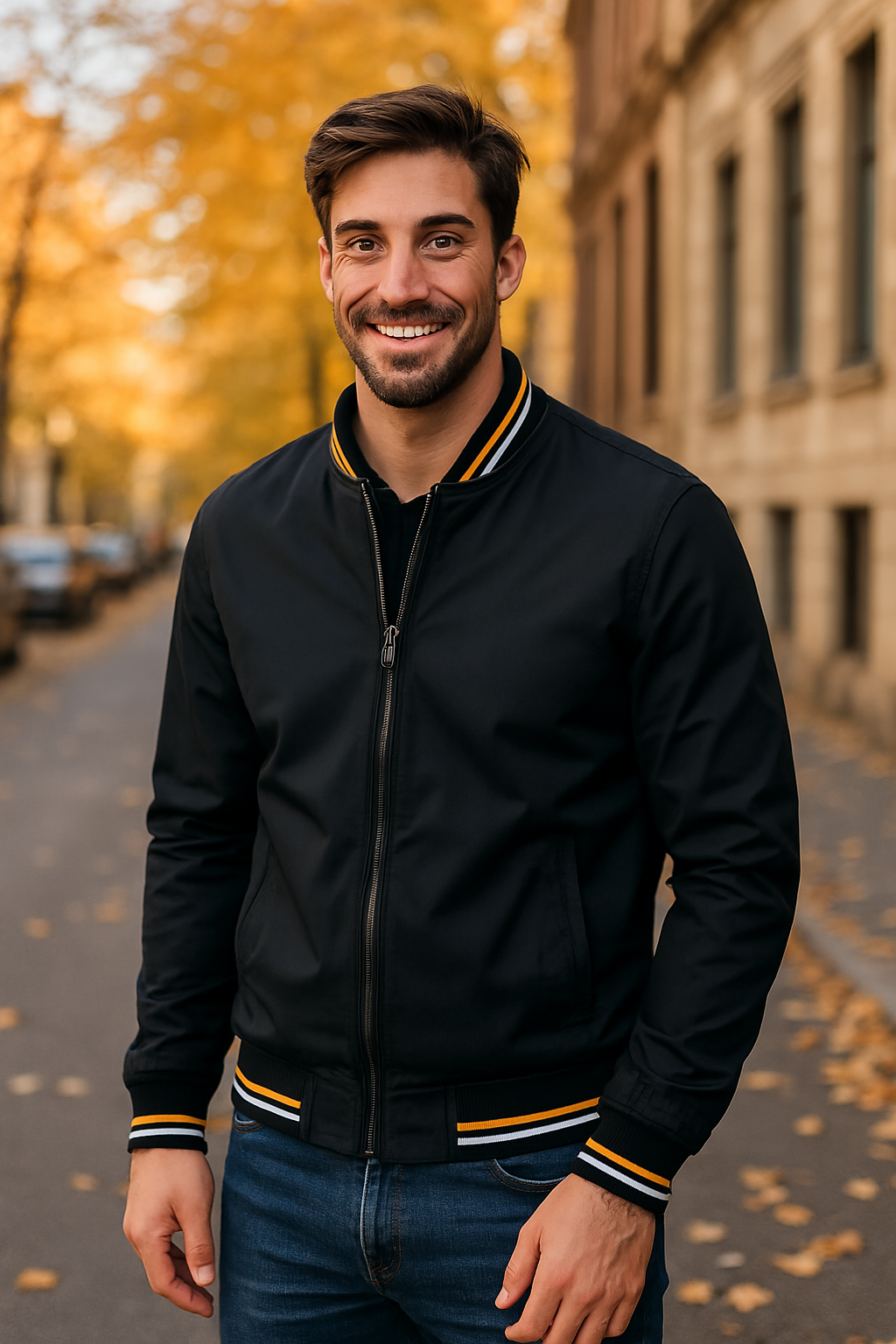 Bomberjacke mit Reißverschluss für Herren - Image 6