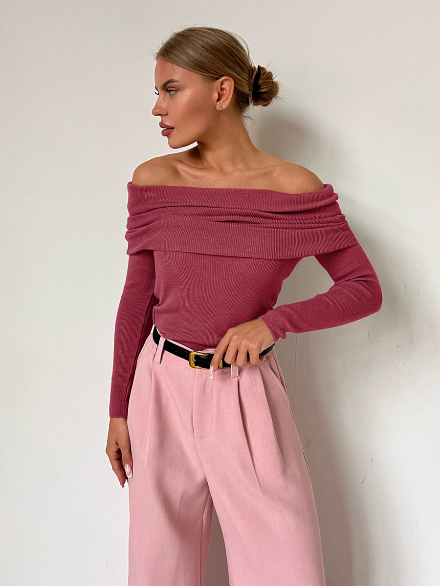 Damen Off-Shoulder Pullover, elegant & gestrickt – Sophia