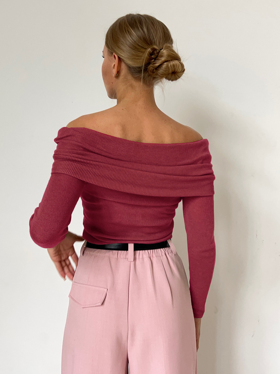 Damen Off-Shoulder Pullover, elegant & gestrickt – Sophia