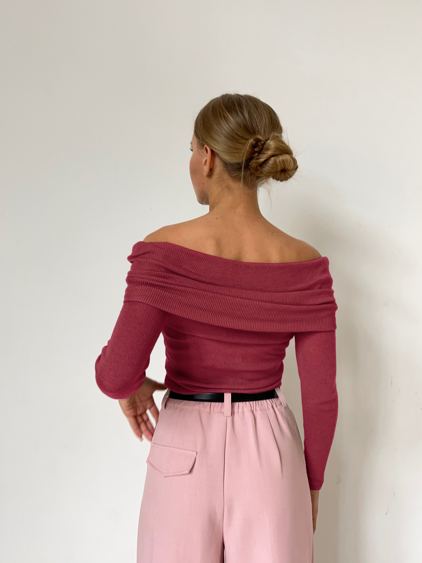 Damen Off-Shoulder Pullover, elegant & gestrickt – Sophia