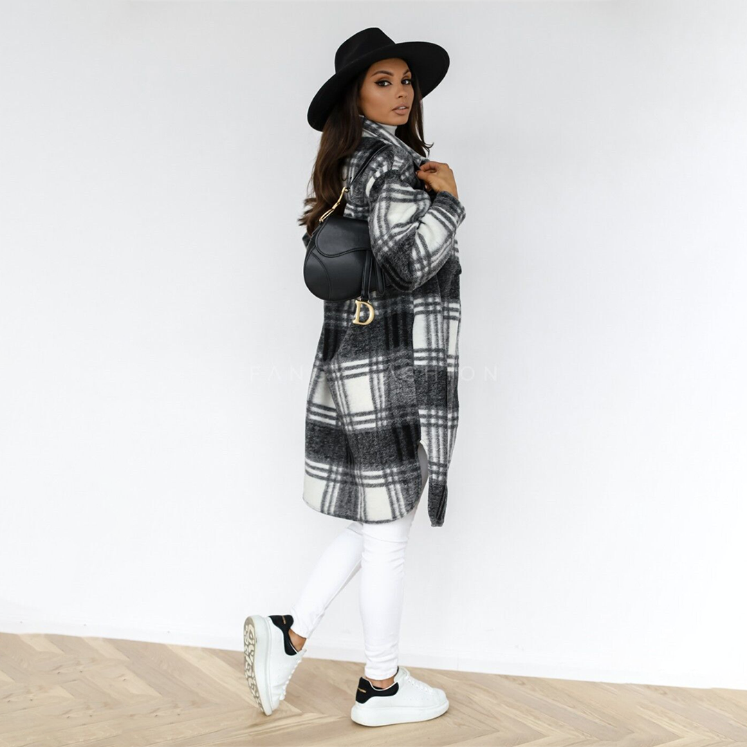 Plaid Overshirt Coat für Damen - Image 2