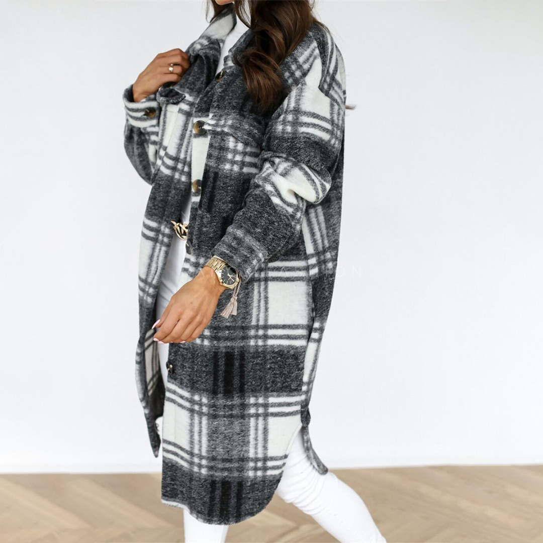 Plaid Overshirt Coat für Damen - Image 5