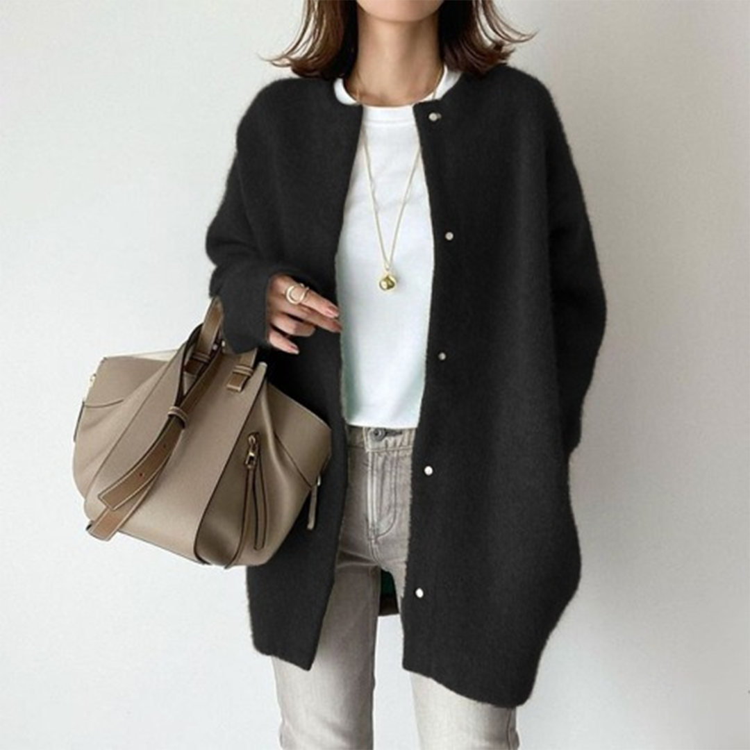 Cardigan mit flauschigen Ärmeln für Damen – Emilia