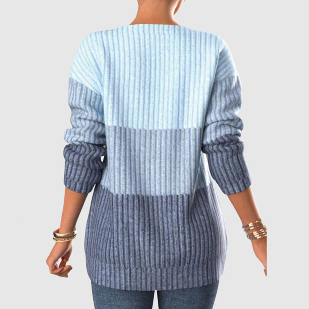 Color-Block Strickpullover für Damen - Image 4