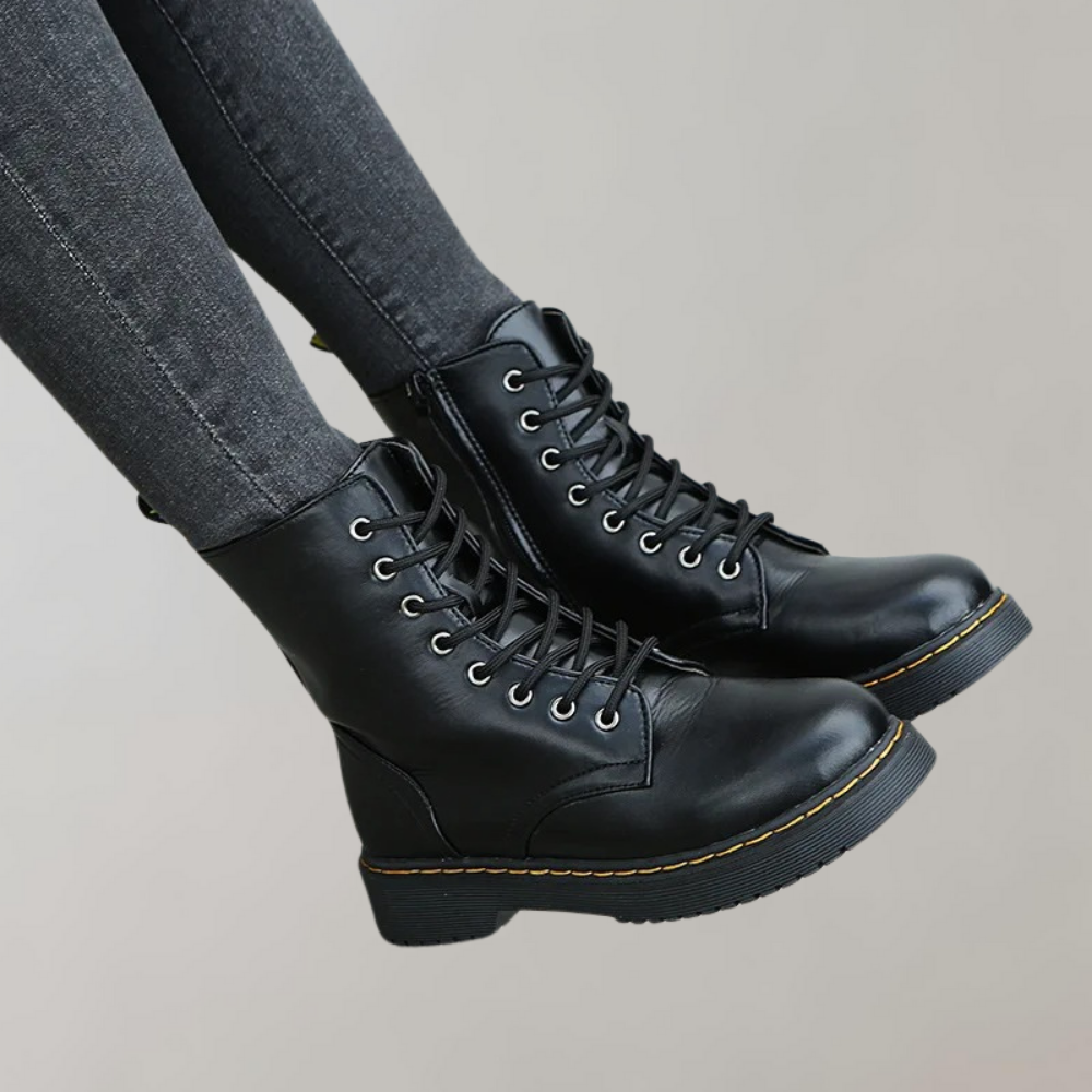 Damen Stiefel aus Kunstleder – elegant und bequem – Sophia