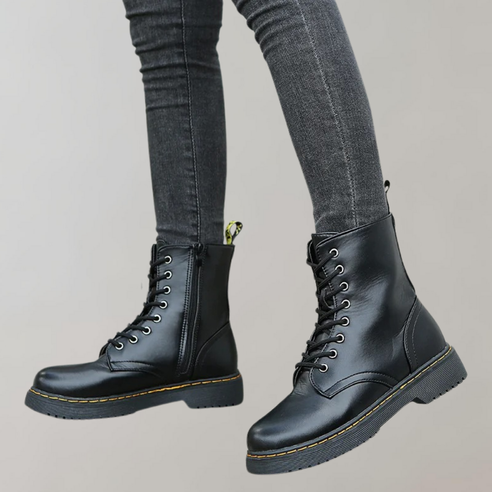 Damen Stiefel aus Kunstleder – elegant und bequem – Sophia