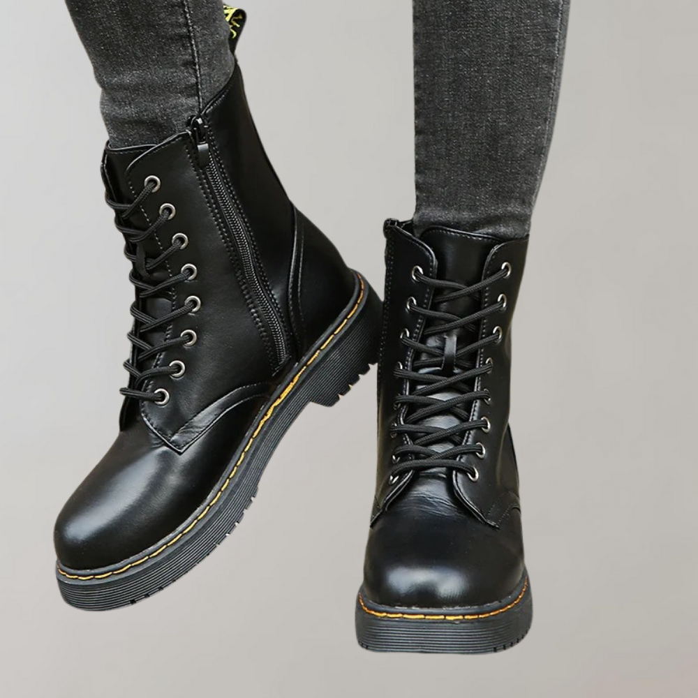 Damen Stiefel aus Kunstleder – elegant und bequem – Sophia