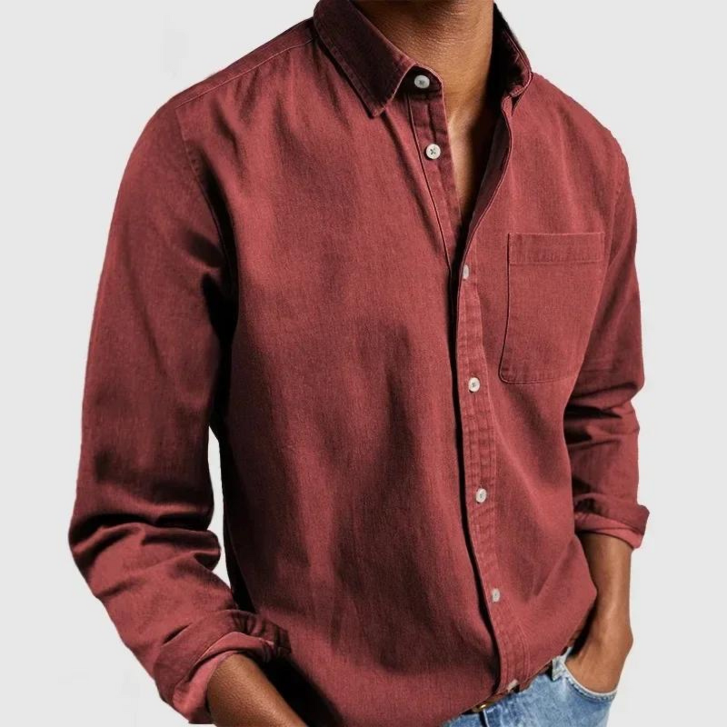 Button-Down Langarmhemd für Herren - Image 9