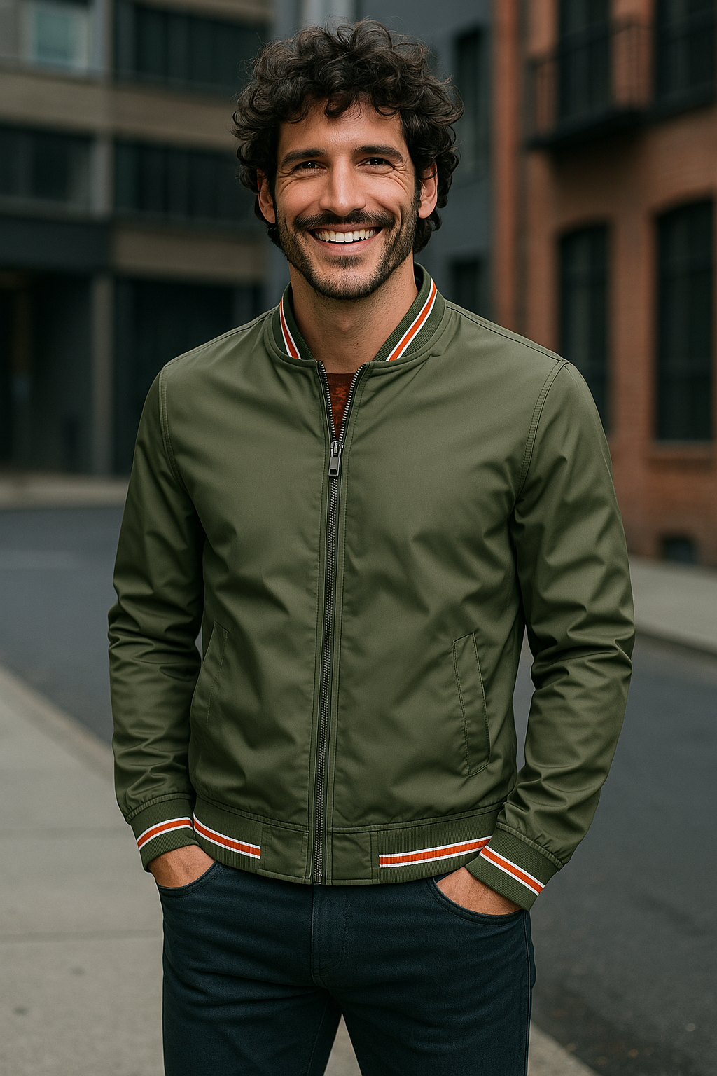 Bomberjacke mit Reißverschluss für Herren - Image 7