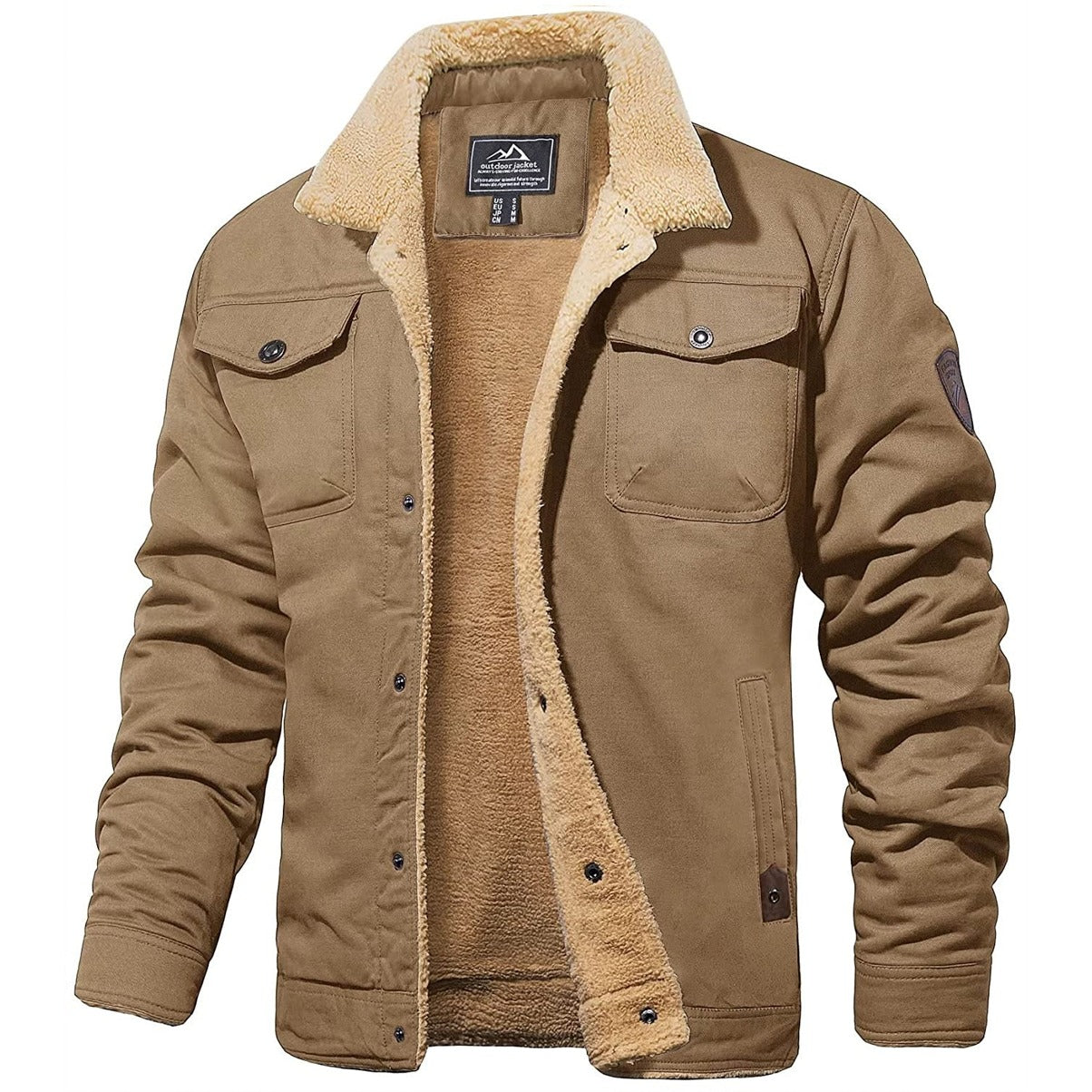 Sherpa-Kragen Jacke für Herren - Image 4