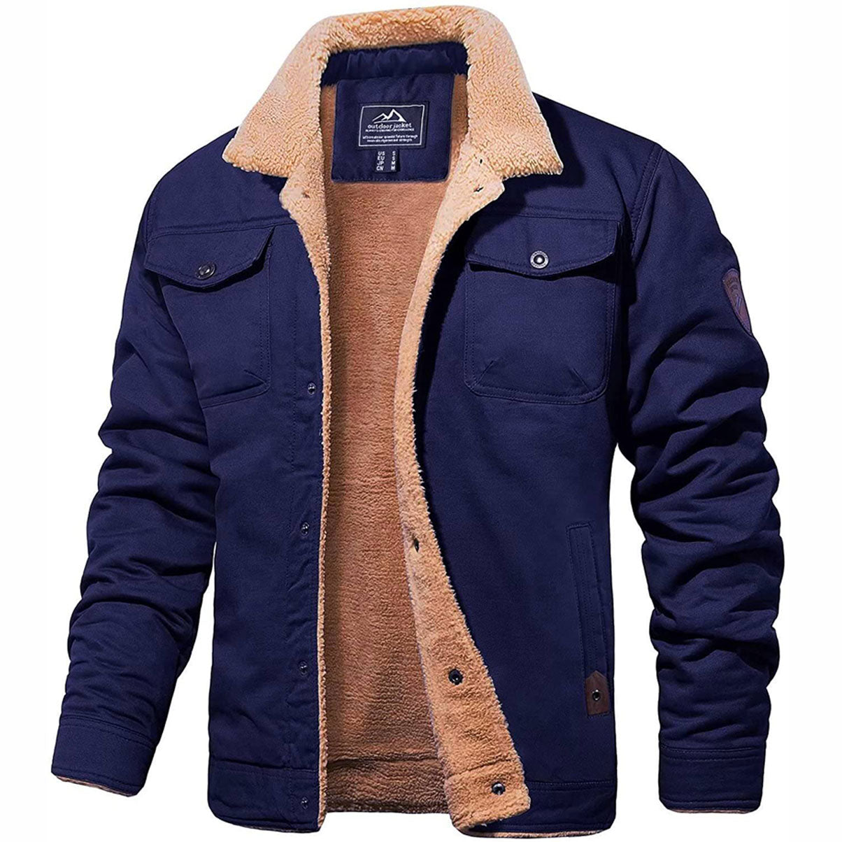 Sherpa-Kragen Jacke für Herren - Image 3