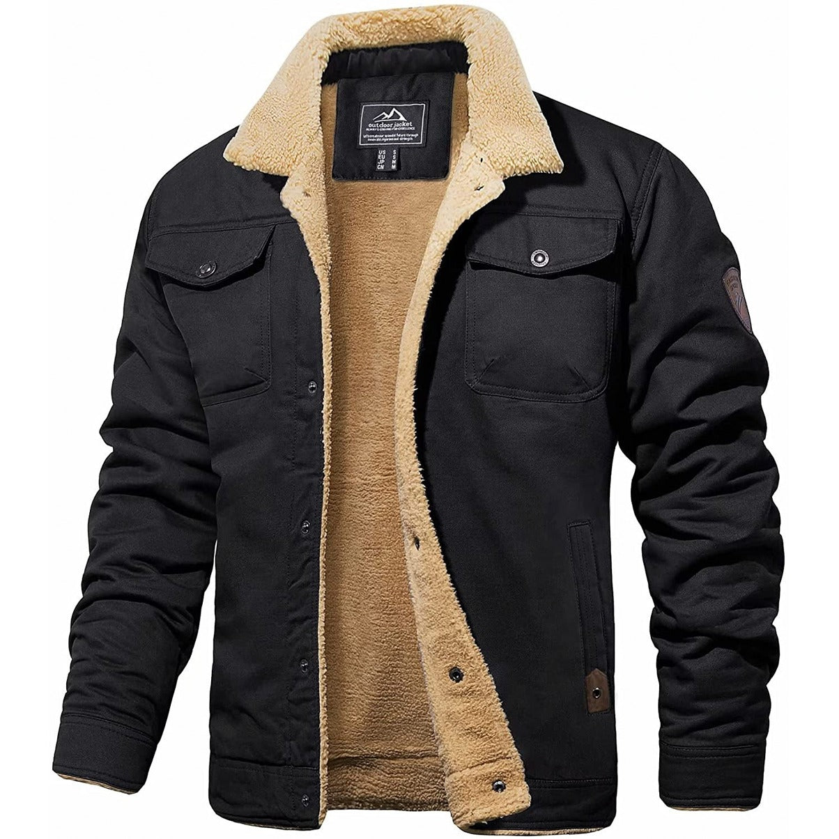Sherpa-Kragen Jacke für Herren - Image 2