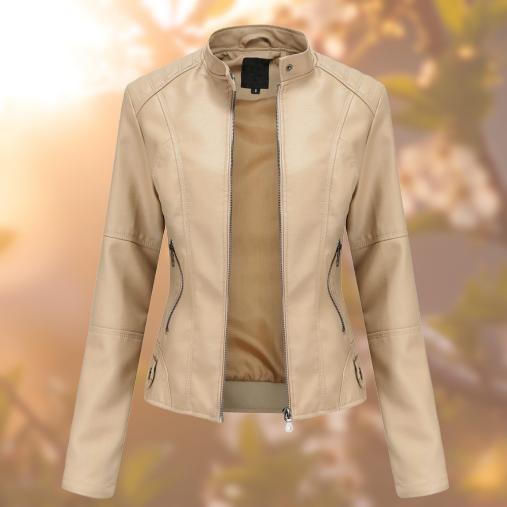 Figurbetonte kragenlose Jacke für Damen - Image 4