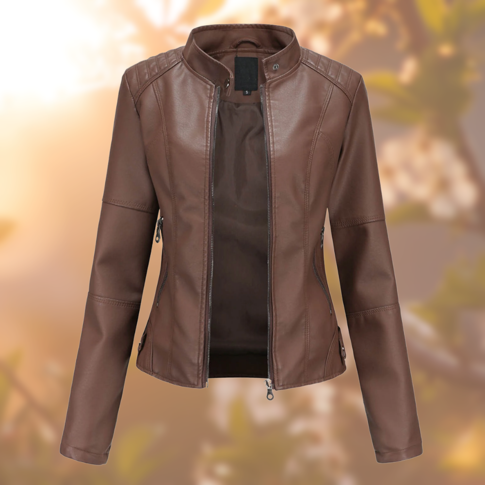 Figurbetonte kragenlose Jacke für Damen - Image 2