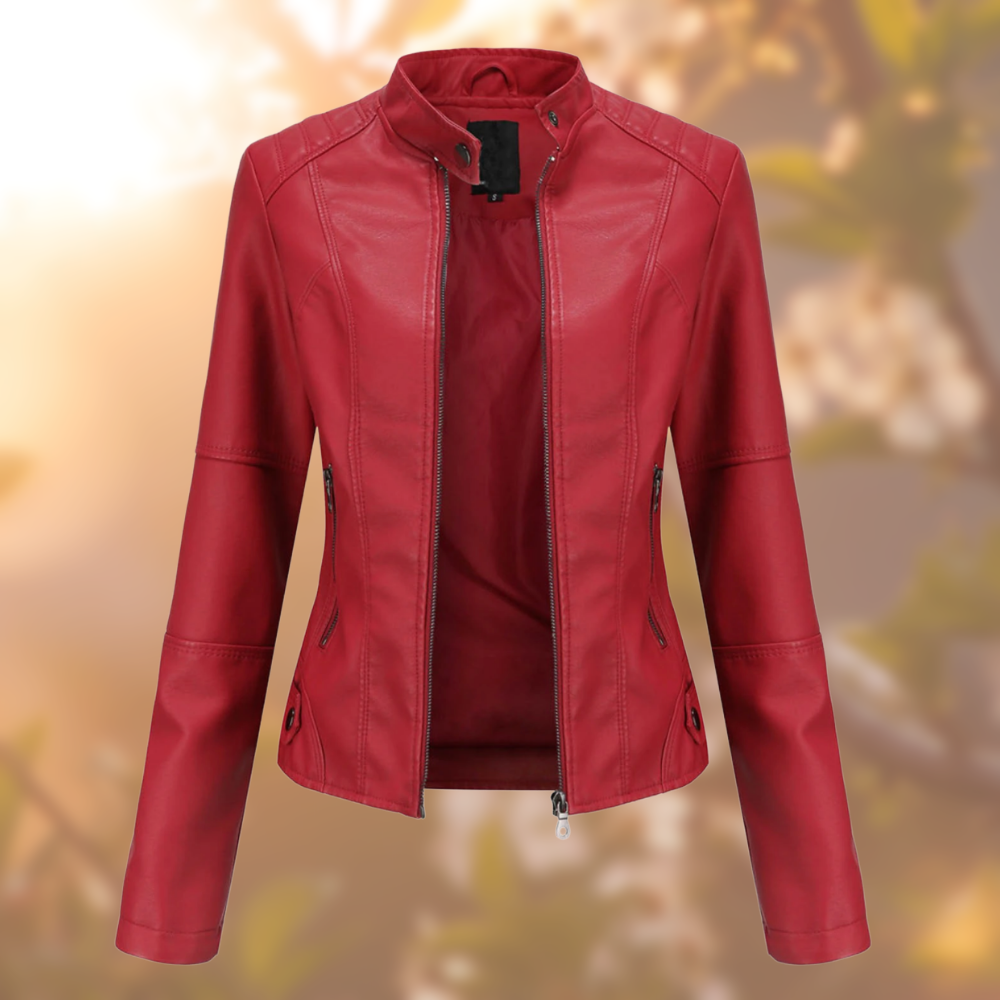 Figurbetonte kragenlose Jacke für Damen - Image 5