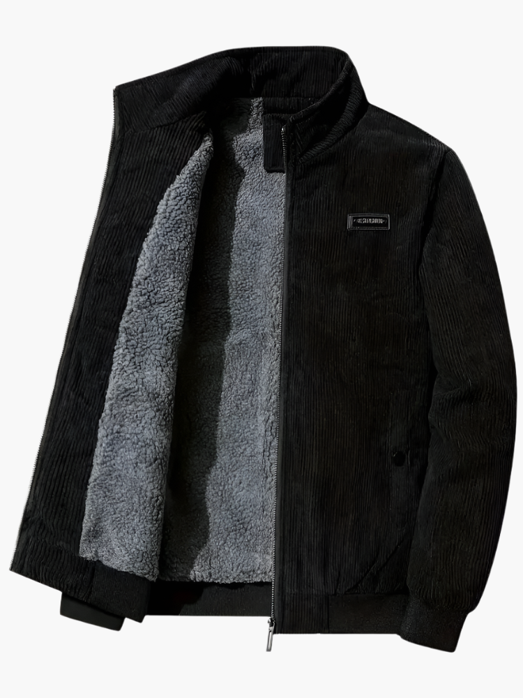 Cord-Bomberjacke mit durchgehendem Reißverschluss für Herren - Image 17