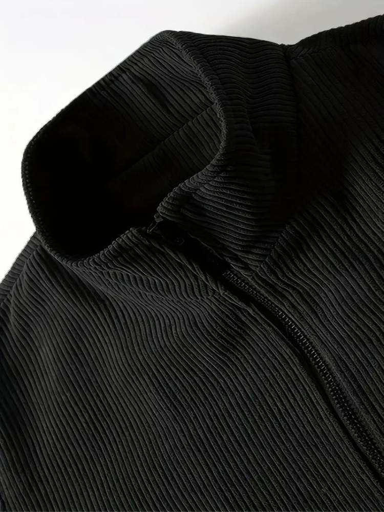 Cord-Bomberjacke mit durchgehendem Reißverschluss für Herren - Image 19