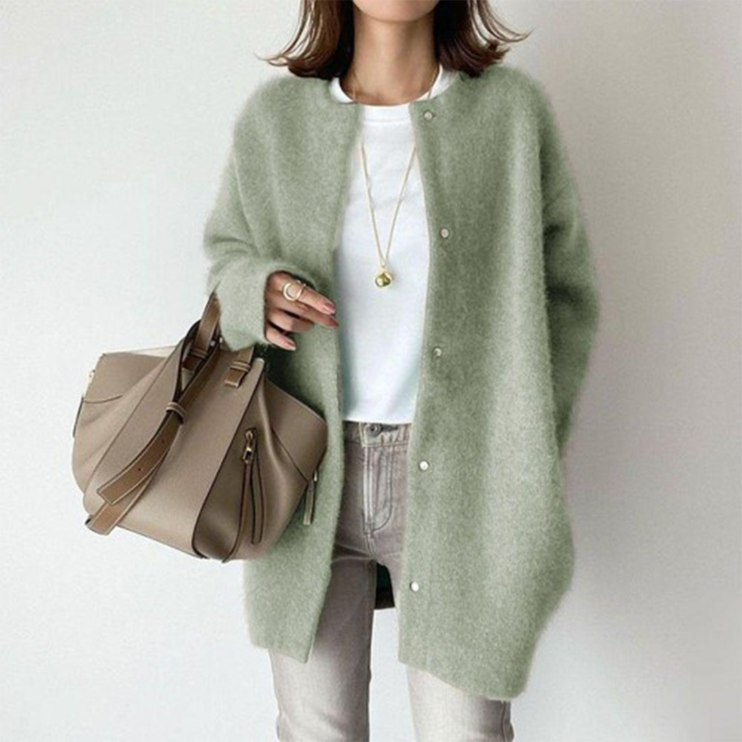 Cardigan mit flauschigen Ärmeln für Damen – Emilia