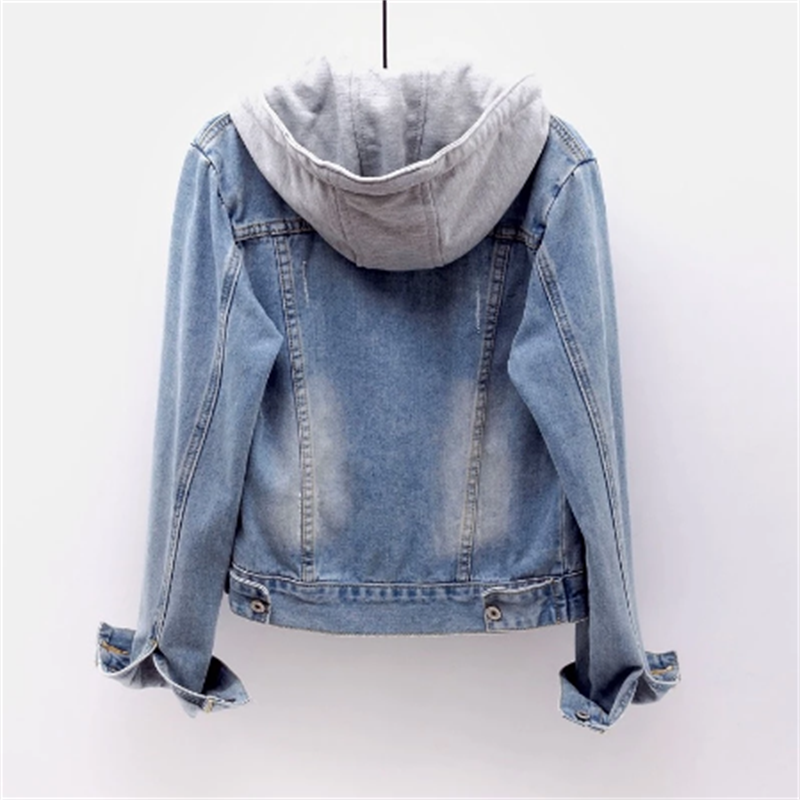 Kapuzen-Jeansjacke für Damen - Image 2