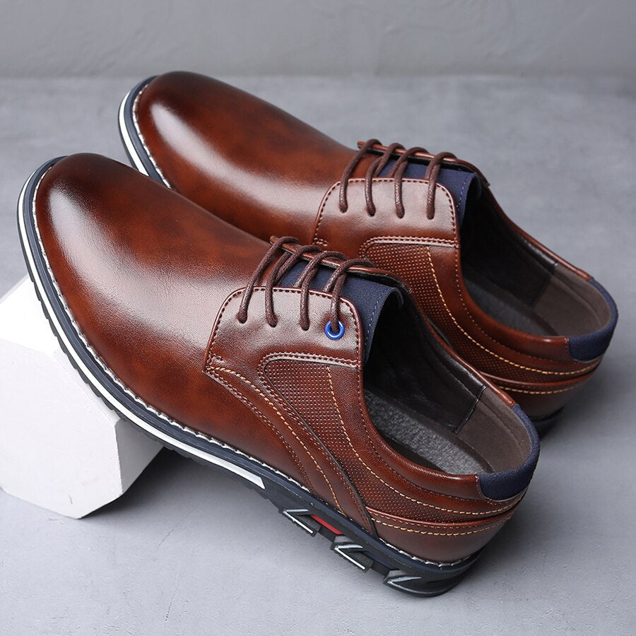 Herren Kunstleder Oxford Schnürschuhe für formelle Anlässe – Max