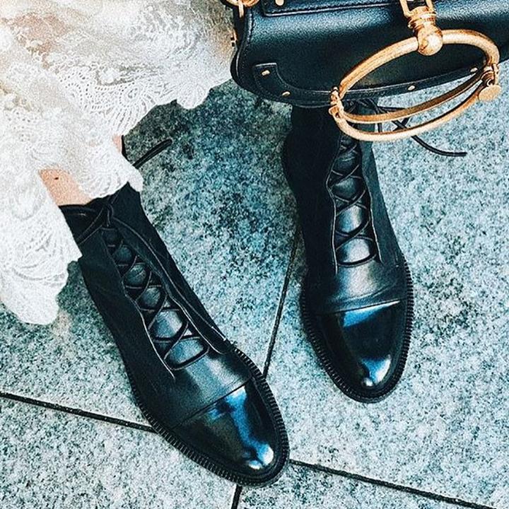 Elegante Kunstleder Absatzstiefel für Damen – Sophia