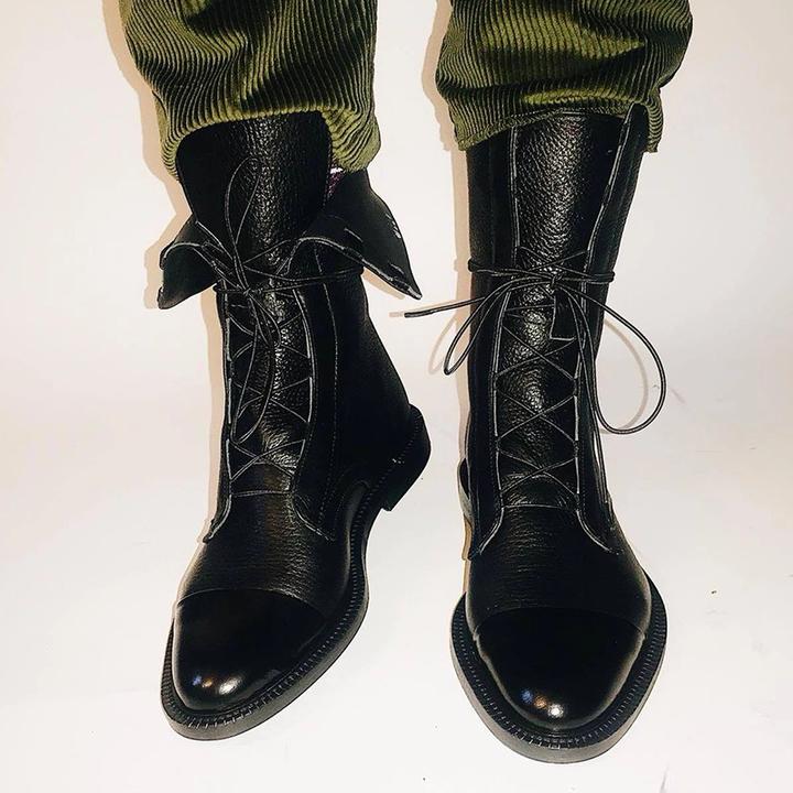 Elegante Kunstleder Absatzstiefel für Damen – Sophia