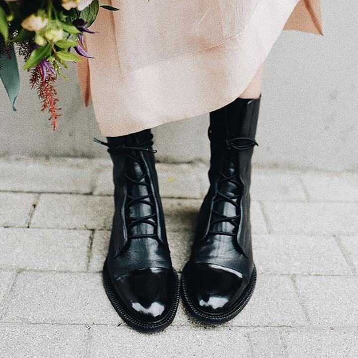 Elegante Kunstleder Absatzstiefel für Damen – Sophia