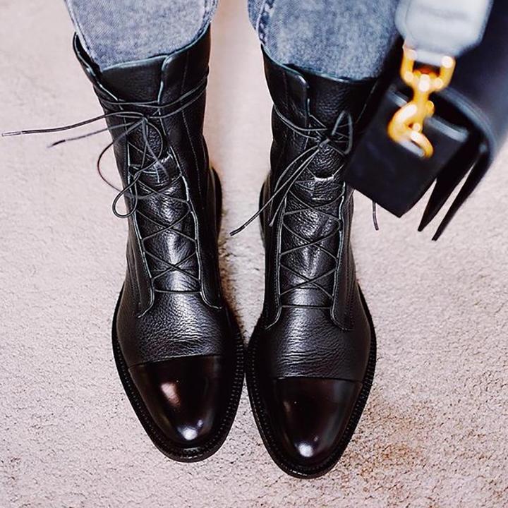 Elegante Kunstleder Absatzstiefel für Damen – Sophia
