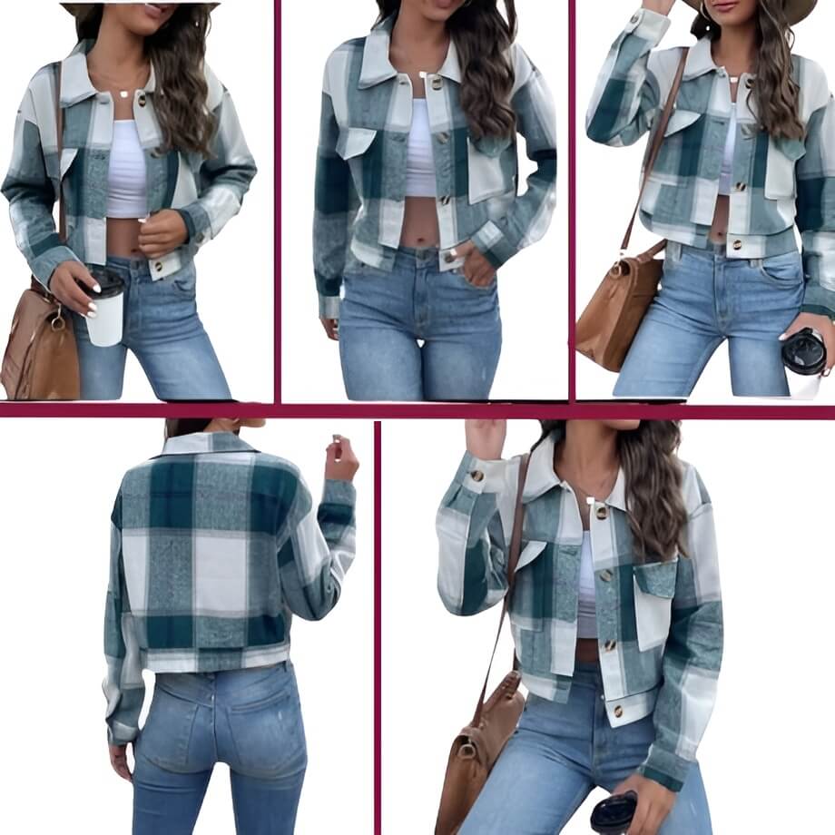Karo Strickcardigan Damen – Weich & Stylisch für den Herbst – Sophie
