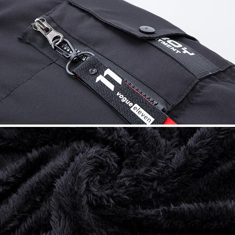 Lange Herren Steppjacke mit Kapuze - Image 6