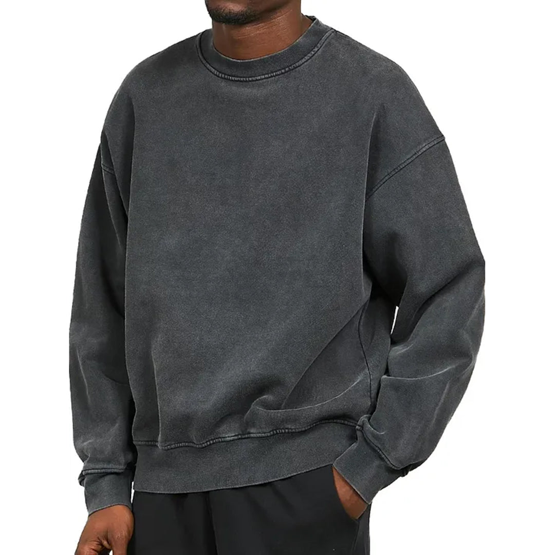 Oversized Rundhals-Pullover für Herren - Image 1