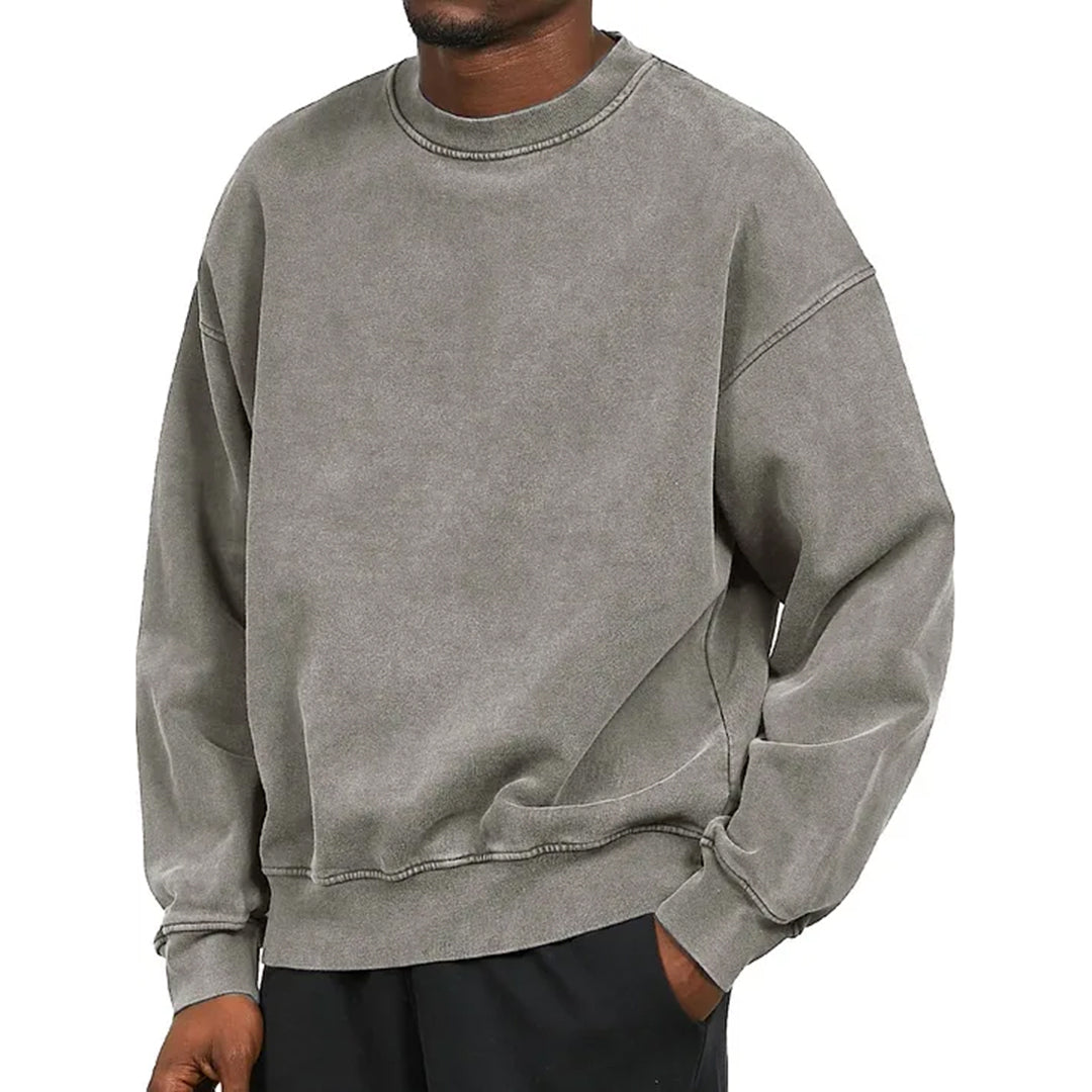 Oversized Rundhals-Pullover für Herren - Image 5