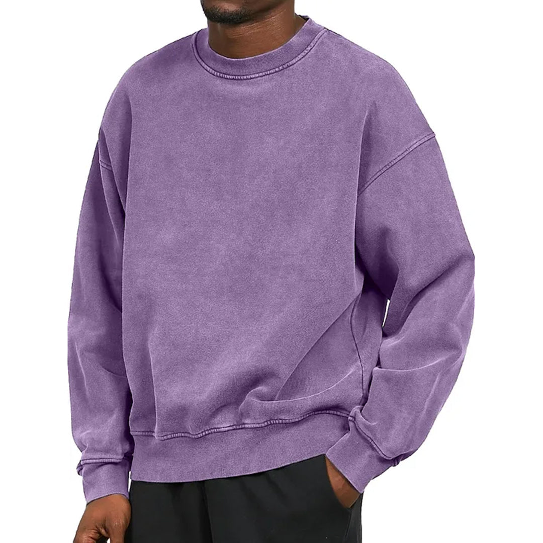 Oversized Rundhals-Pullover für Herren - Image 8