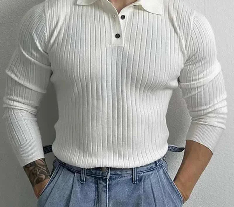 Langarm Polo Pullover für Herren - Image 3