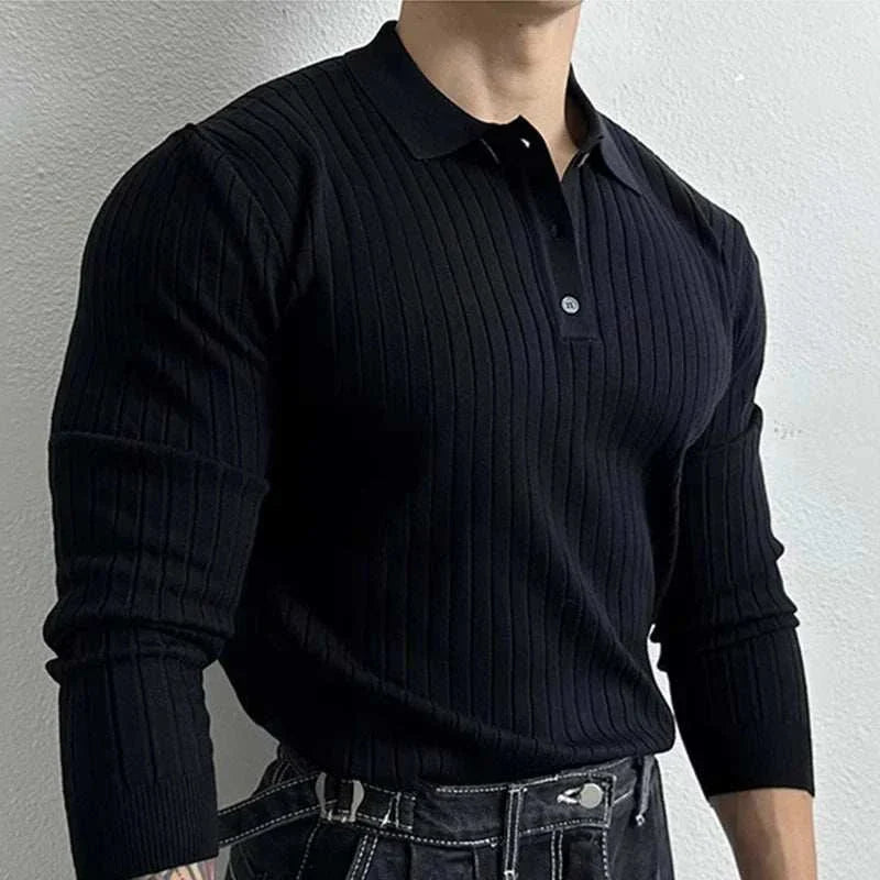 Langarm Polo Pullover für Herren - Image 8