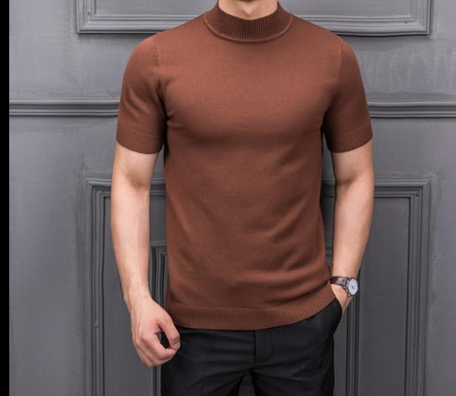 Kurzarm-Rollkragenpullover für Herren - Image 5