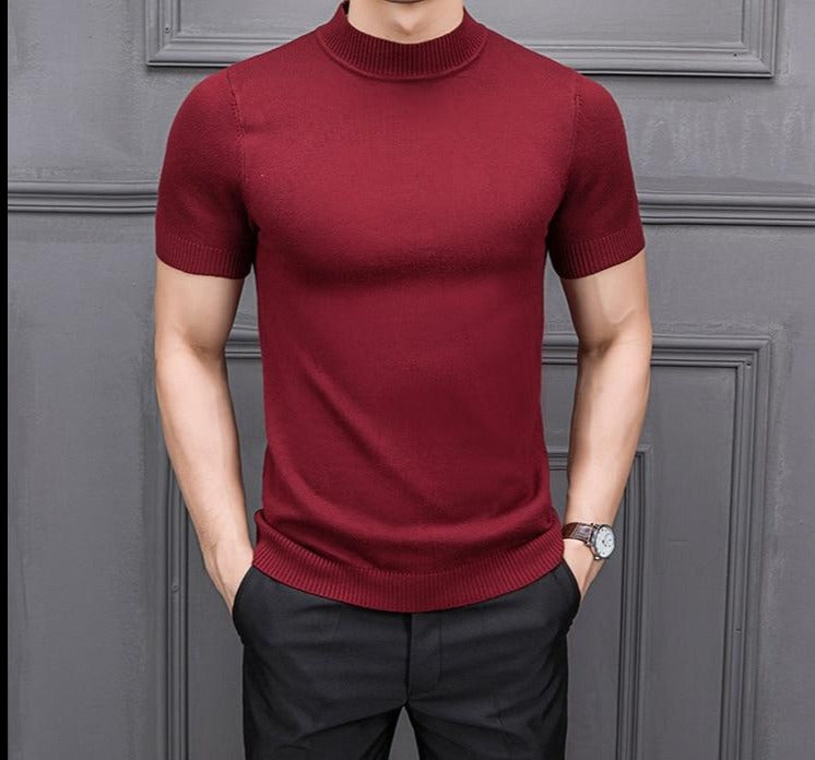 Kurzarm-Rollkragenpullover für Herren - Image 7