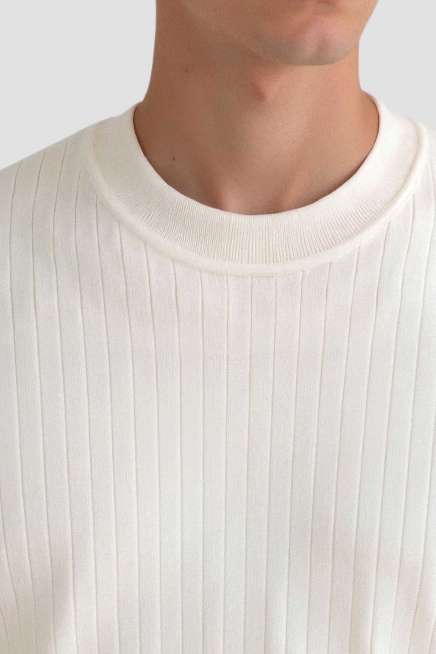 Gerippter Rundhals-Pullover für Herren - Image 7