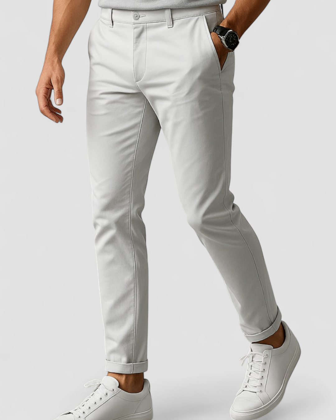 Slim-Fit Chino-Hosen für Herren - Image 1
