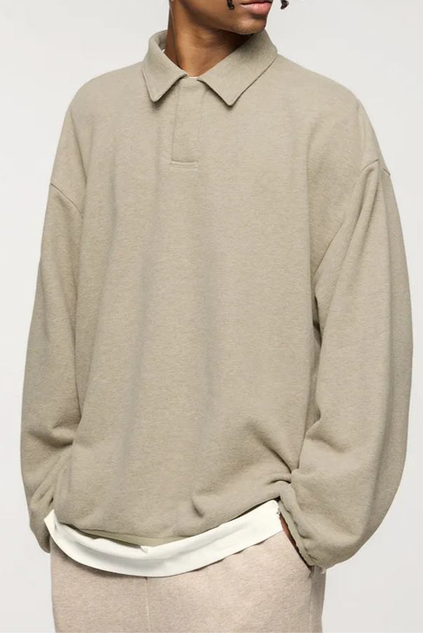 Langarm Polo Pullover für Herren - Image 2