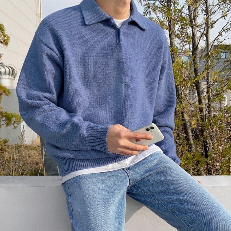 Langarm Polo Pullover für Herren - Image 3