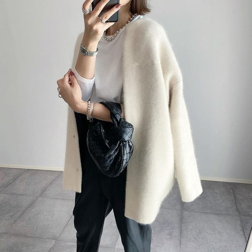 Cardigan mit flauschigen Ärmeln für Damen – Emilia