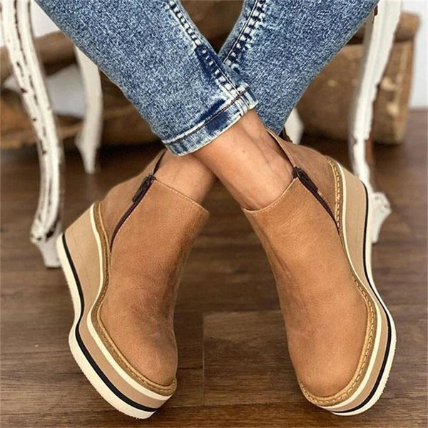 Kunstleder Stiefeletten für Damen – elegant und bequem – Sophia