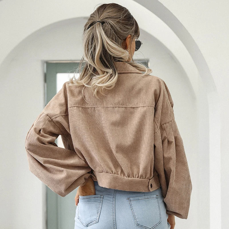 Cord-Jacke in Kurzform für Damen - Image 6