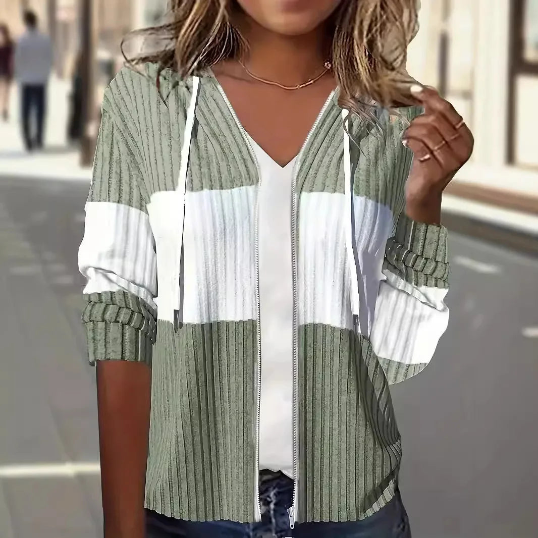 Kapuzen-Sweatshirt mit Reißverschluss für Damen - Image 3