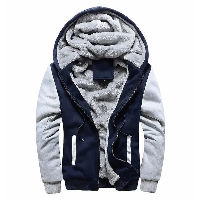 Fleecegefütterter Zip-Up Hoodie für Herren - Image 8