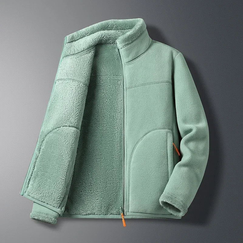 Sherpa-gefütterte Fleecejacke für Damen - Image 2