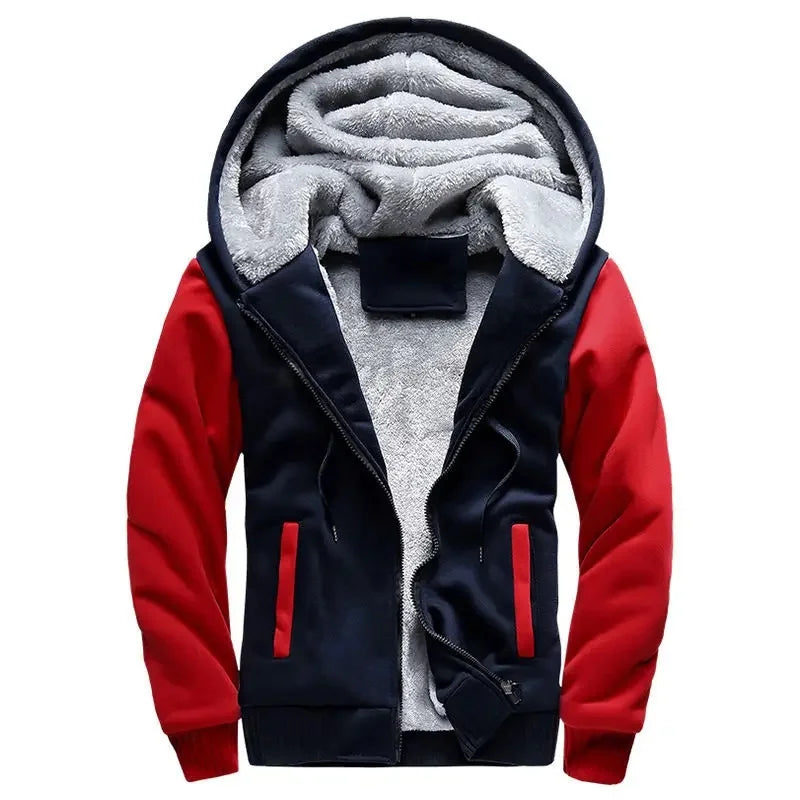 Fleecegefütterter Zip-Up Hoodie für Herren - Image 11