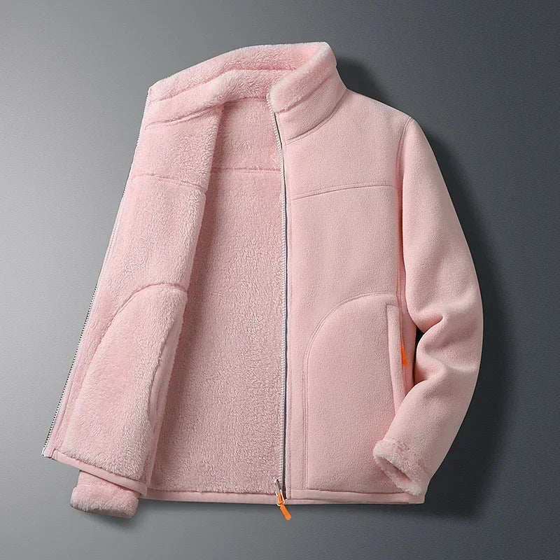 Sherpa-gefütterte Fleecejacke für Damen - Image 1