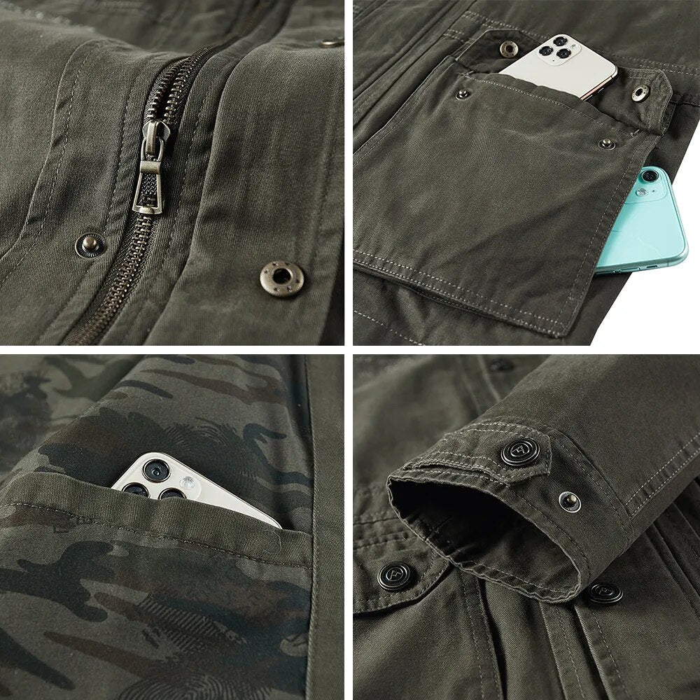 Military Cargo Jacke für Herren - Image 5